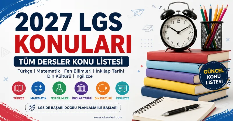 2027 LGS Konuları
