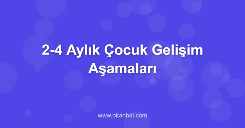 2-4 Aylık Çocuk Gelişim Aşamaları