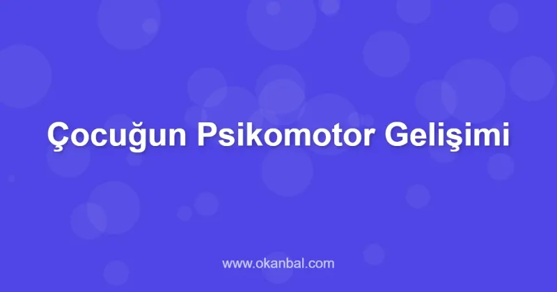 Çocuğun Psikomotor Gelişimi