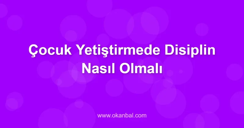 Çocuk Yetiştirmede Disiplin Nasıl Olmalı
