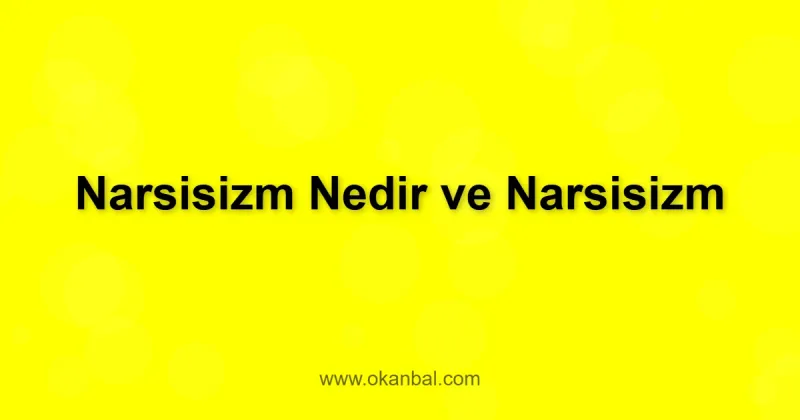 Narsisizm Nedir ve  Narsisizm