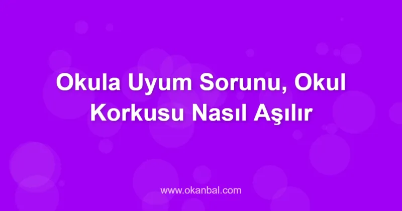 Okula Uyum Sorunu, Okul Korkusu Nasıl Aşılır