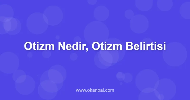 Otizm Nedir, Otizm Belirtisi