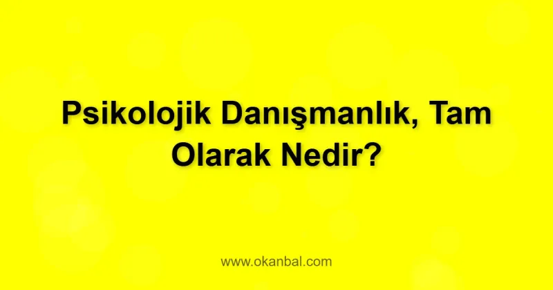 Psikolojik Danışmanlık, Tam Olarak Nedir?