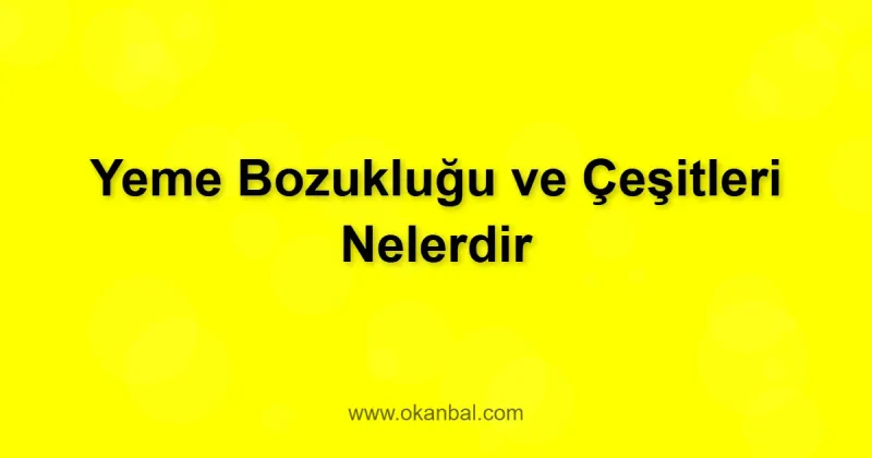 Yeme Bozukluğu ve Çeşitleri Nelerdir